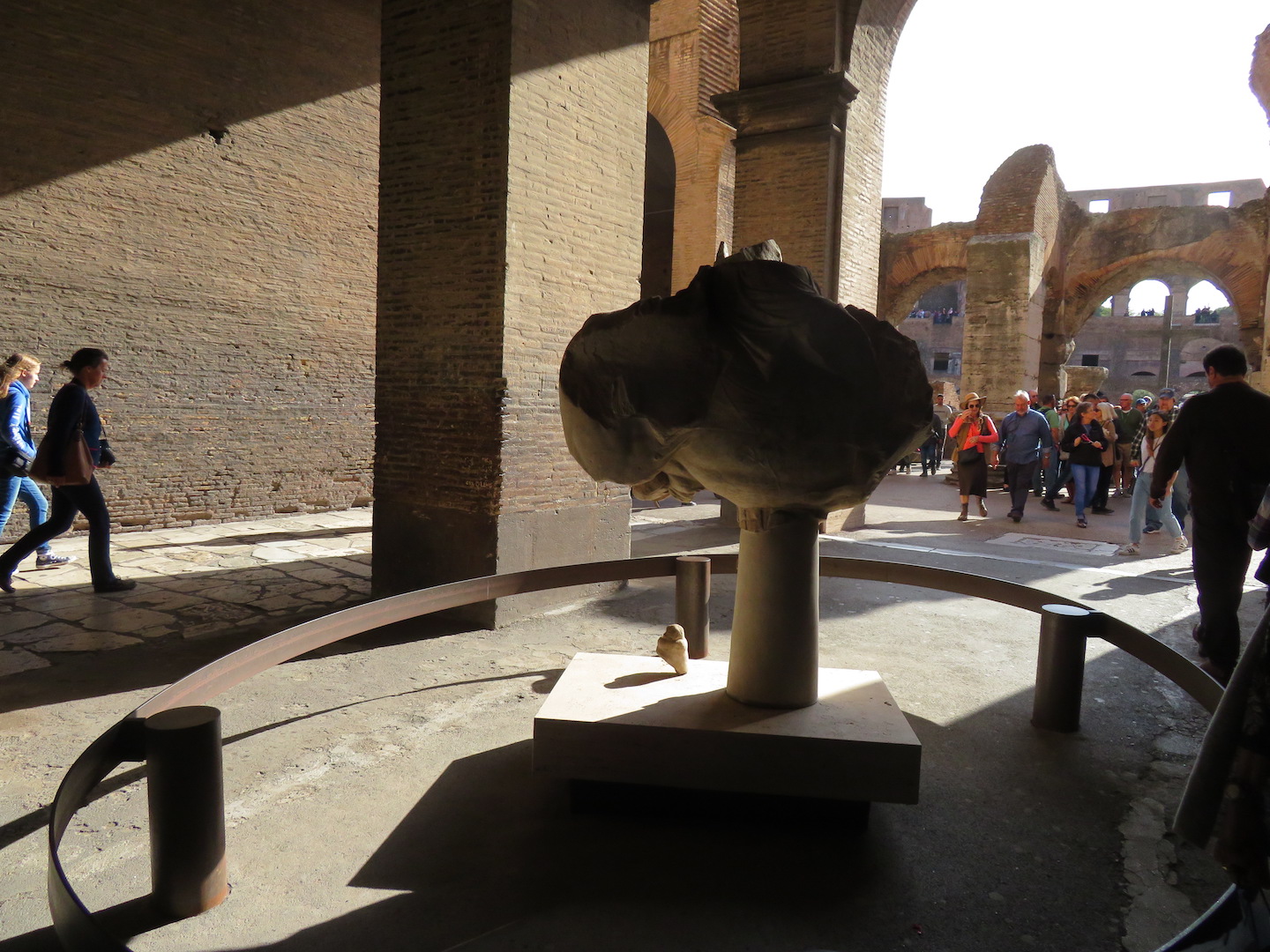 Last sculpture at the Colosseum